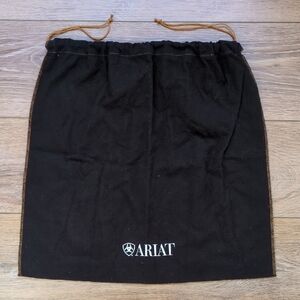 Ariat Dust Cover Purse Bag - Felt‎ Black Drawstring - 19" x 17"
